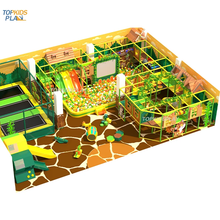Высококачественная крытая игровая площадка для детей Juegos Infantiles Playhouse использования в парке развлечений
