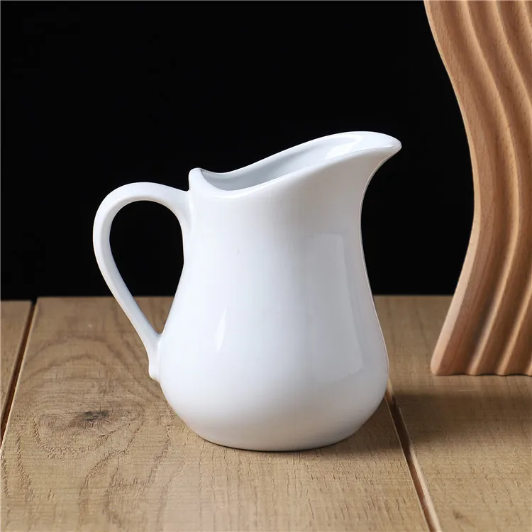 
Modern design hot sale high quality coffee shop hotel used ceramic milk jug 