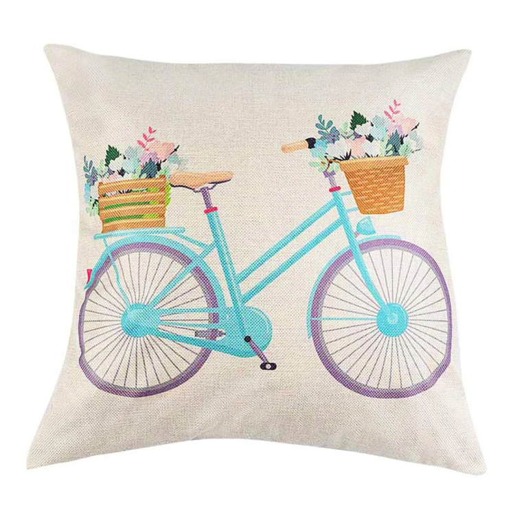 High Quality 45x45cm Decorative cute Design Sustainable Different Color custom 100% polyester Linen Cushions