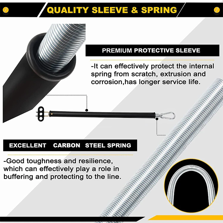 Heavy Duty Double Tender Spring Kit with Trailer Hose Clamp Holder for Semi Truck Air Lines Kit
