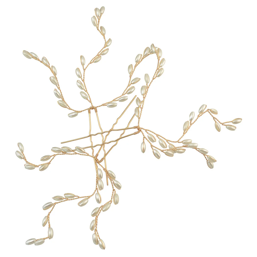 Vershal  Bride Crystal Rhinestones Pearls Women Hairpins Wedding Hair Combs Bridal Headpiece Hair Jewelry Accessories