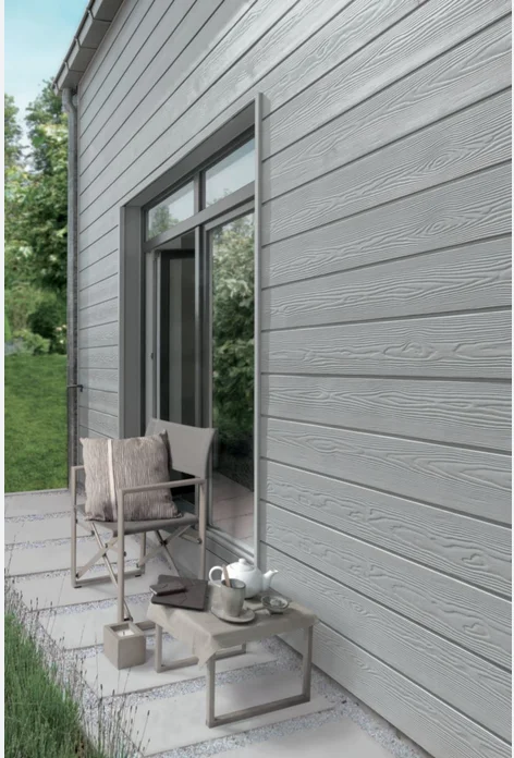 High Quality Wood Grain Fiber Cement Board Outdoor Wall Panel Cladding For Outdoor Decoration 6mm/10mm/12mm Fiber Cement Board