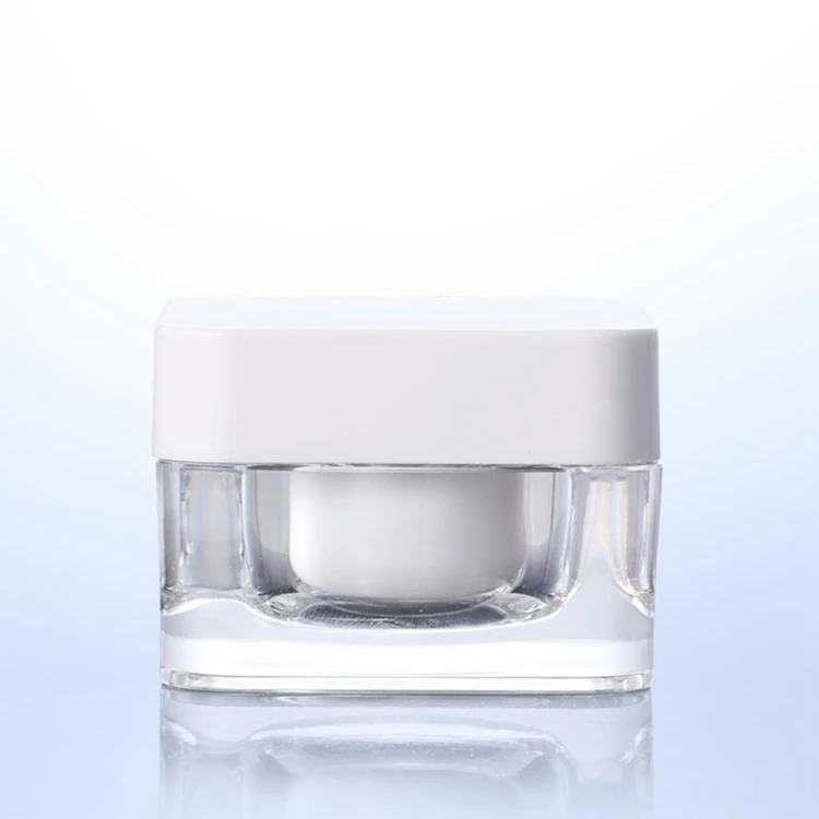 Wholesale square cosmetic packaging jars 30g cream jar