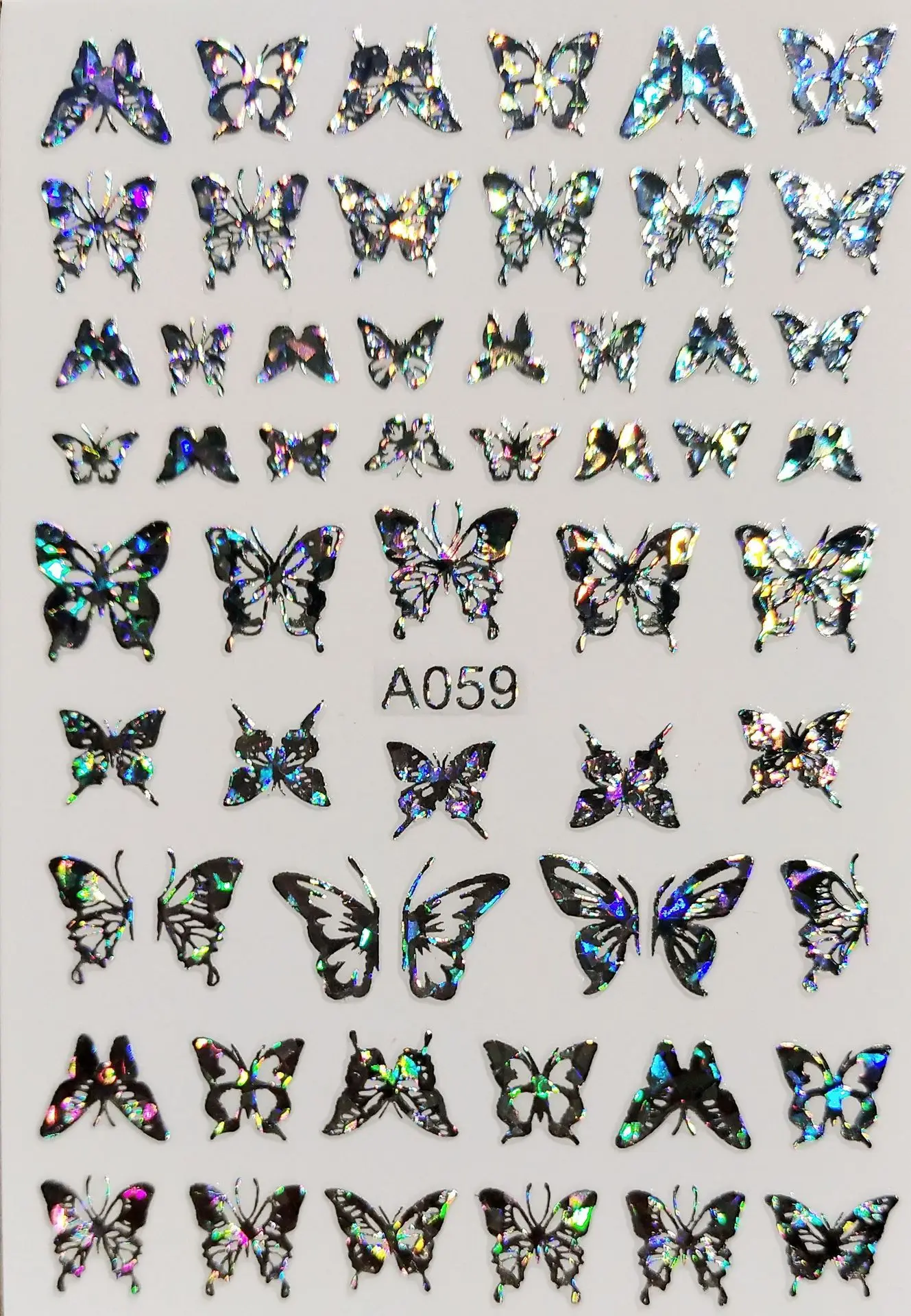 Wholesale 3D/5D Butterfly Series Nail Art Stickers  Nail Polish Wraps Adhesive Press on Nail DIY Decal Decoration