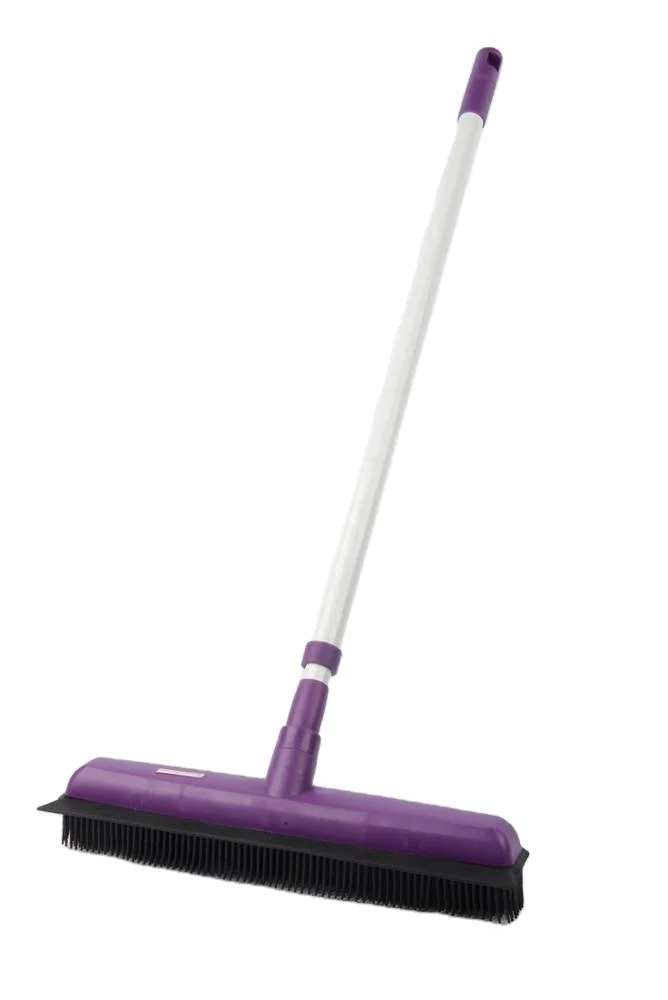 Household push brooms rubber brooms for fur and hair