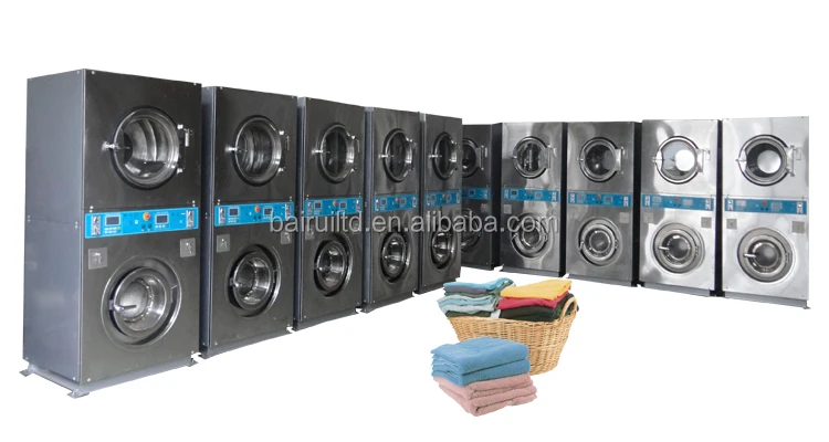 Dexter design coin washer & dryer for laundry shop purpose