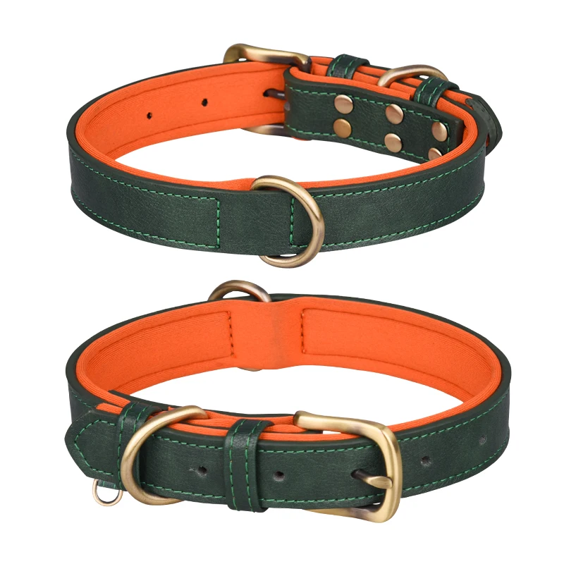 Customized pet tracking collar wholesale breathable soft neoprene dog collars and leads skin friendly smooth plain dog collars
