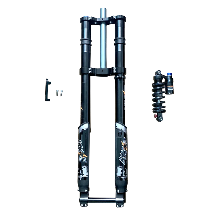 KKE BF-34SRC double air crown ebike fork with rebound and compression adjustment 203mm 20mm Axle