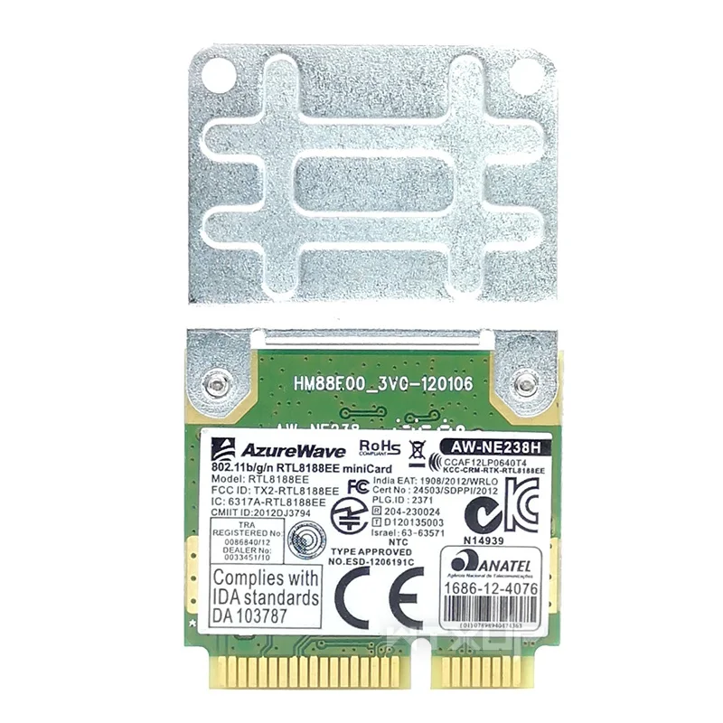 Half-Mini Wireless Wifi Network Card for RealTek RTL8188CE 8188EE 802.11b/g/n Wireless N PCI Express Half Height Mini WIFI WLAN