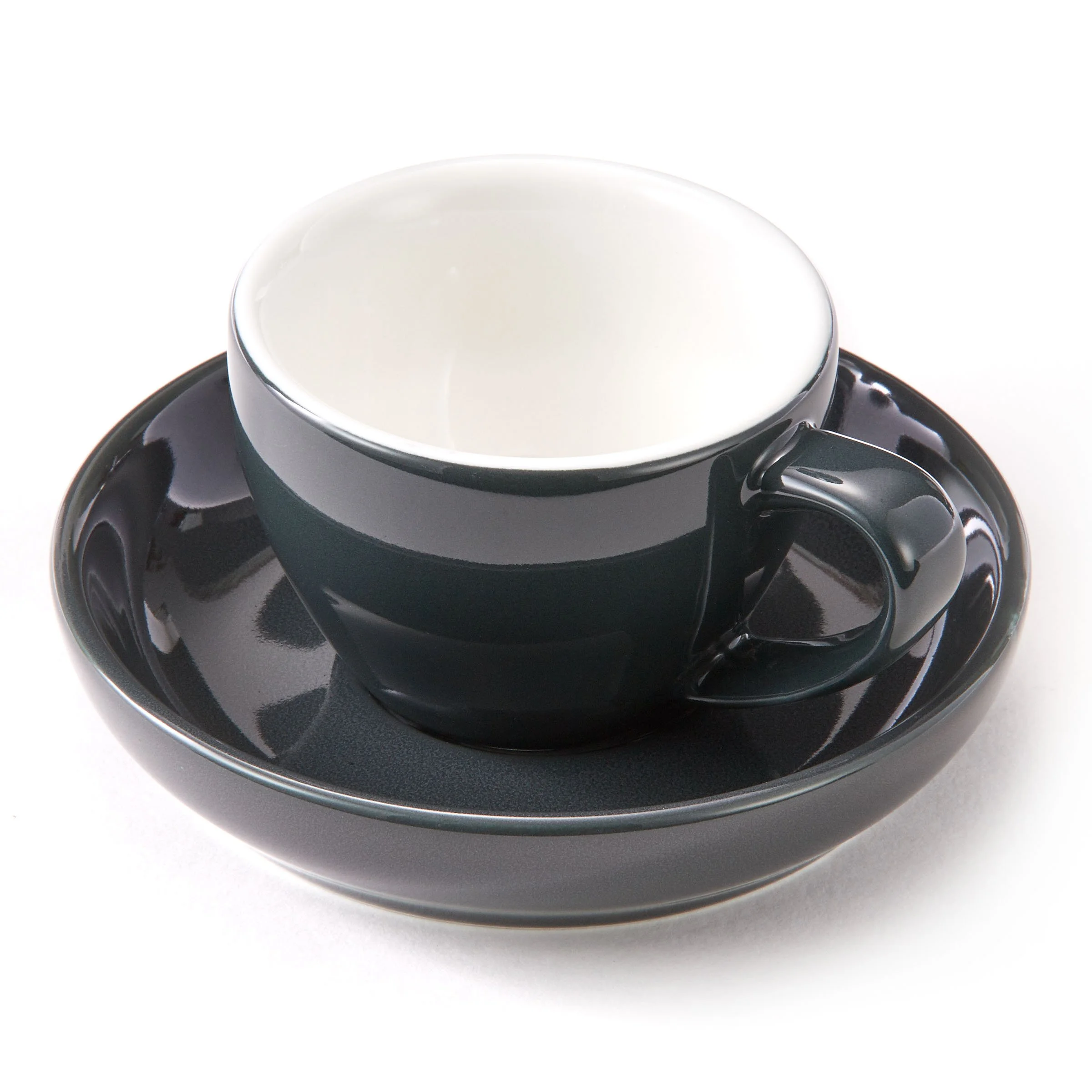 Fancy design candy color ceramic wholesale tea cups and saucers set