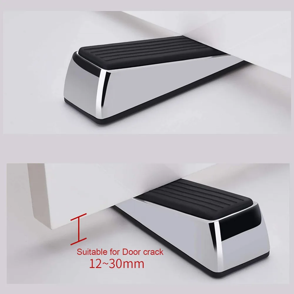Premium Rubber Metal Door Stop Heavy Door Stopper Wedge Stopper Home Improvement
