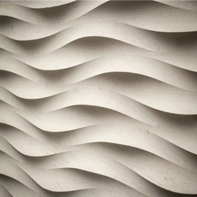 3d Cnc Wave Shaped Carving Walling Panel