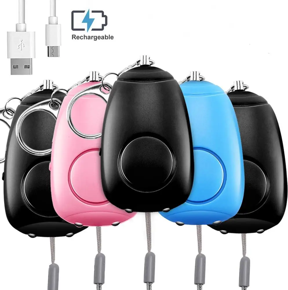 2023 Best Selling 130db 140db Safety Safesound Keychain Security Alarms with Keychain for Elder/Lady/Kids