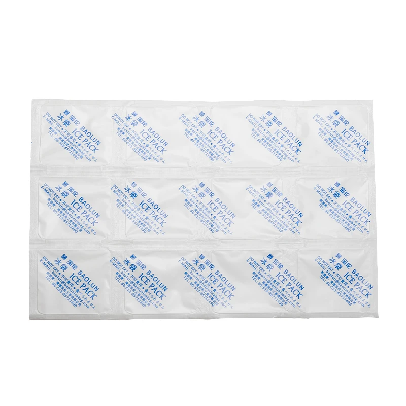 420ml Food Grade Water Absorption Ice Pack Ice Sheet For Transportation