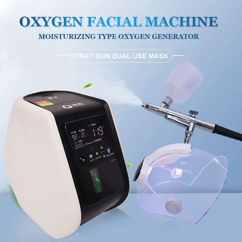 3 in 1 Spa Oxygen Jet Peel Facial Whitening Machine Hyperbaric Oxygenation Dome O2 Skin Rejuvenation Hydro Oxygen Facial Machine