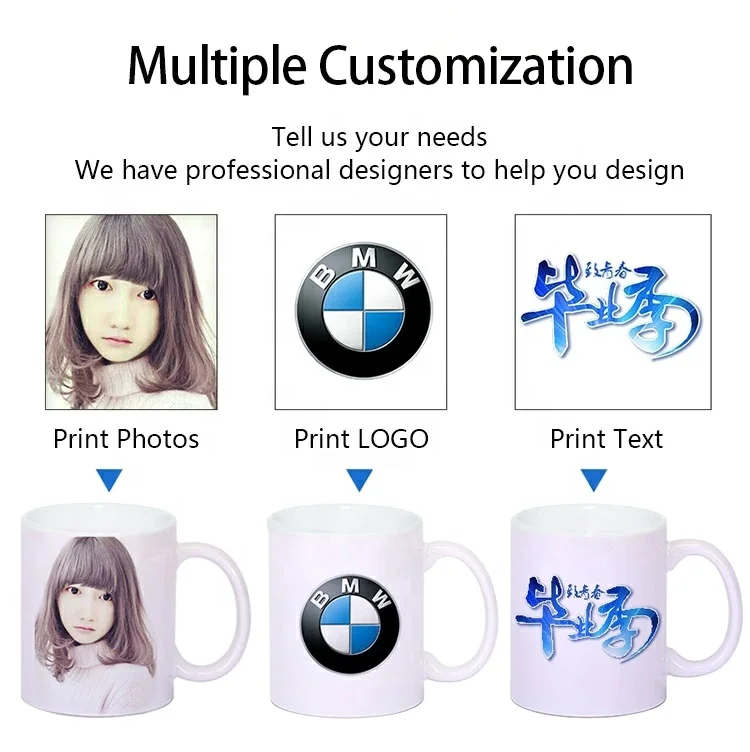 Factory Directly Custom Logo Mug Manufacturer 11 Oz Porcelain Plain White Sublimation Blank Ceramic Cup Tea Coffee Mugs