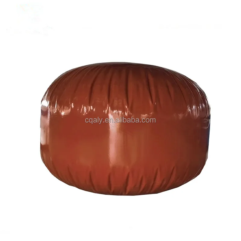 Long Life High Quality  Red Mud PVC Biogas Storage Balloon  500m3 Balloon Biogas Plant