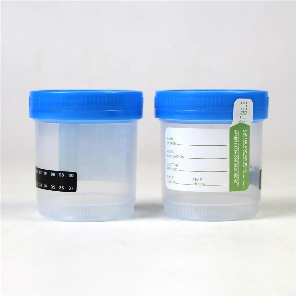 sterile specimen urine cup collection container sample 90 ml urine cup