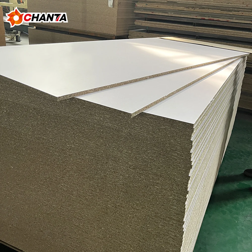 White Melamine Laminated Fibreboard MDF Board for Various Uses melamine chipboard