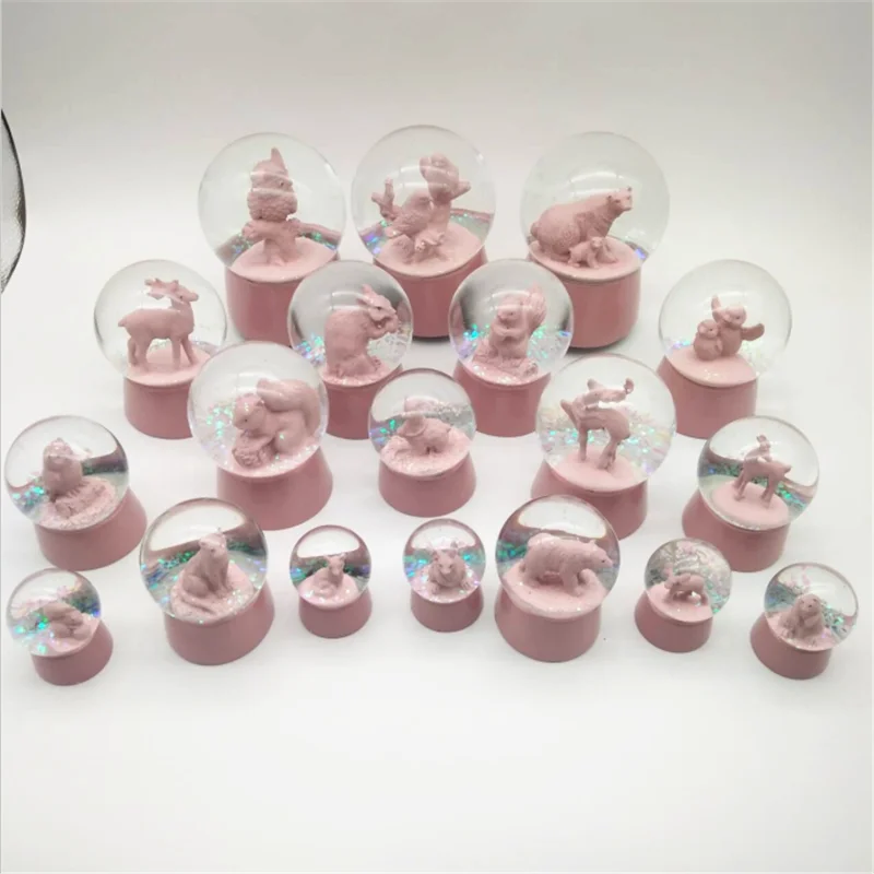 Princess Room Decoration Polyresin Musical Snow Globe Ball