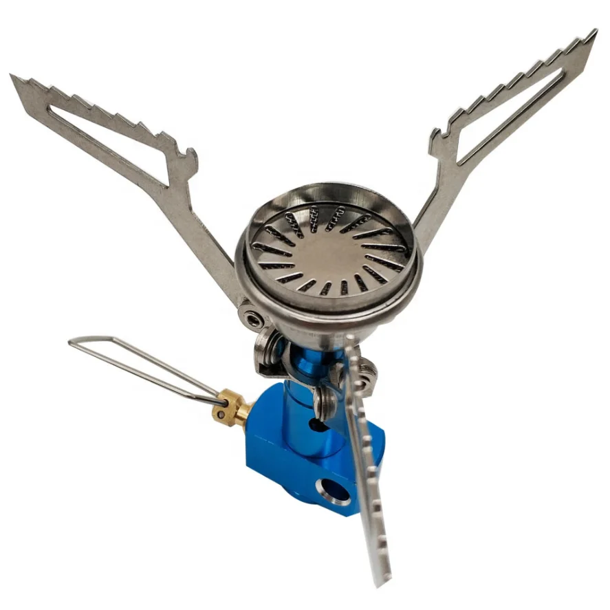 Customized LOGO Outdoor camping portable folding burners gas stove stainless steel mini gas burner