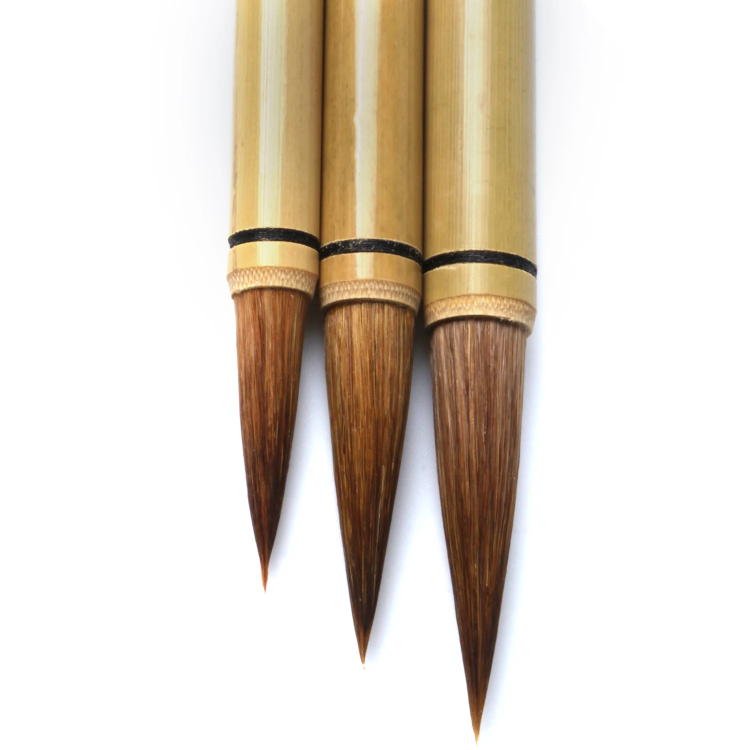 3 Pieces Chinese Calligraphy Writing Brush Set  Chinese Painting Brush with bamboo handle