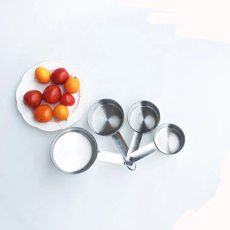 
Hot sale stainless steel measuring cups and measuring spoon set of 4 