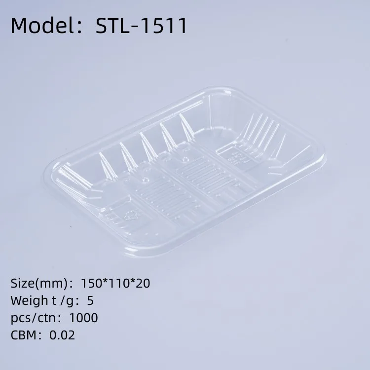 Blister Plastic Disposable Fresh Meat Bean Pepper Fruit Frozen PET PP Needle Mushroom Food Packing Tray