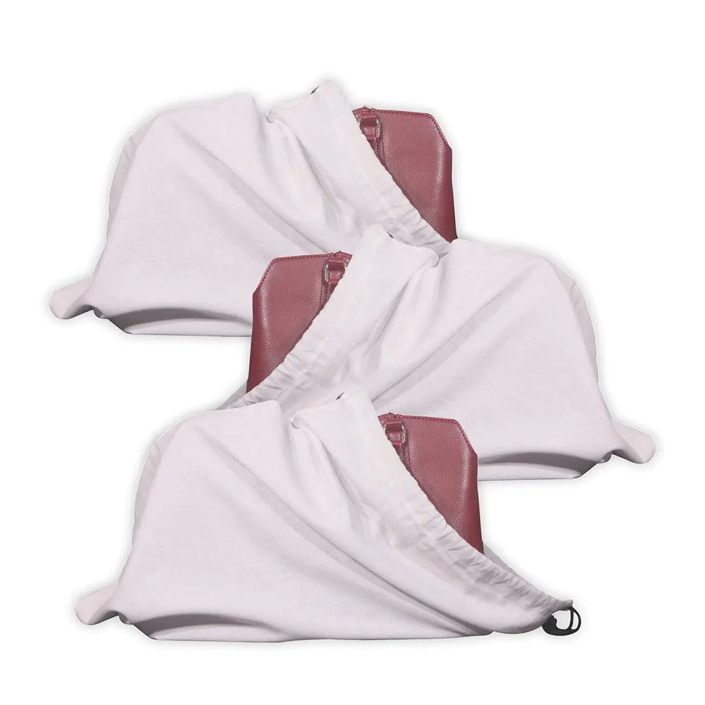 Large Drawstring Custom Logo Cotton Dust Bags For Handbags Luxury