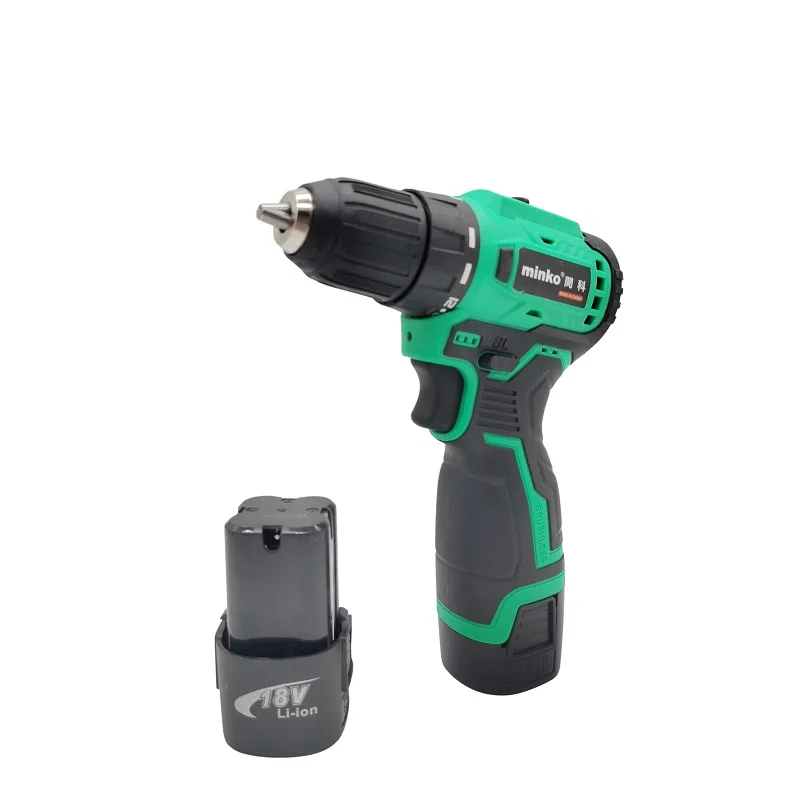 MKDZ18-2 Minke 18V round battery brushless electric drill 1500MH battery core brushless electric drill Cordless electric drill
