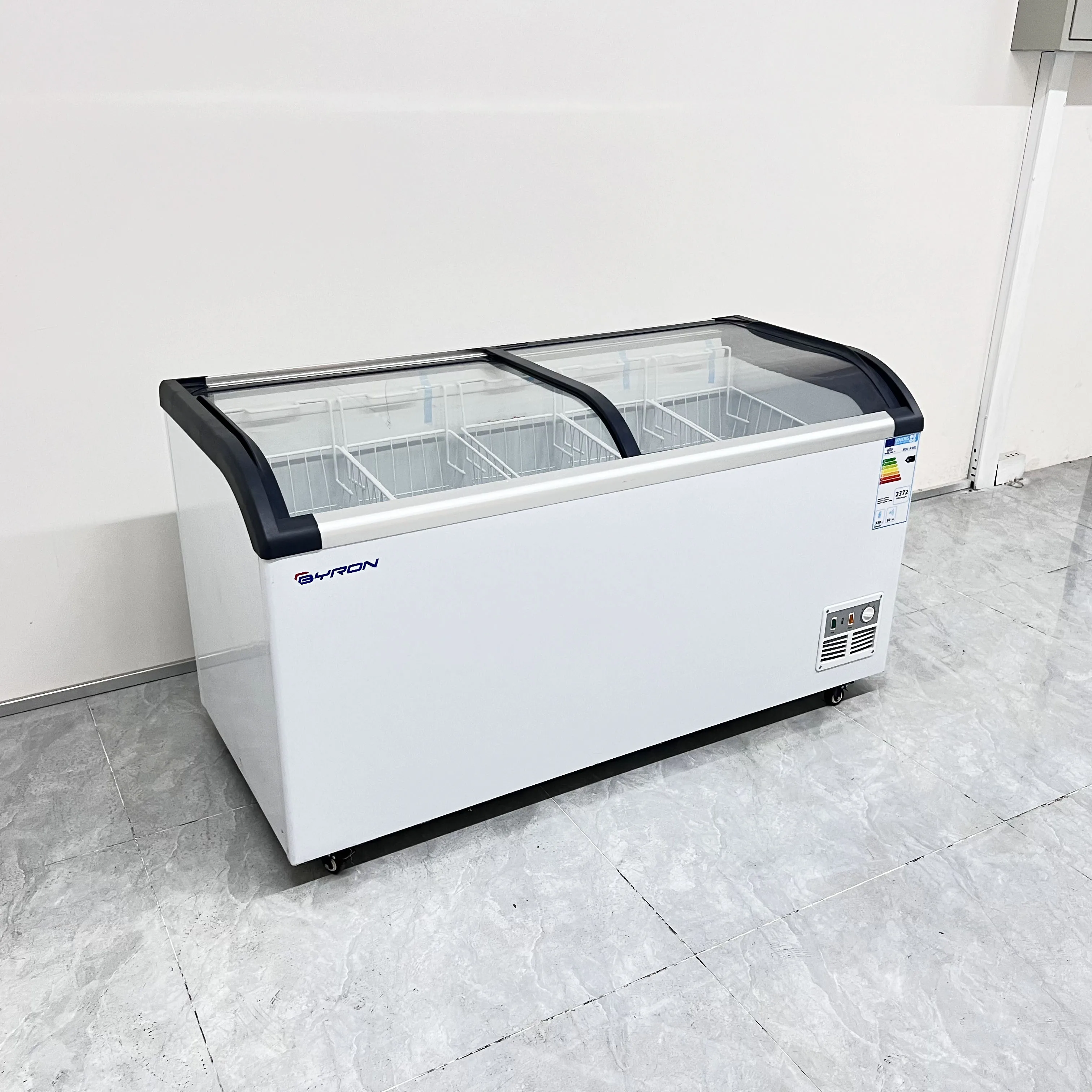 Factory Supply Fascinating Price Supermarket Commercial Glass Door Ice Cream Display Freezer