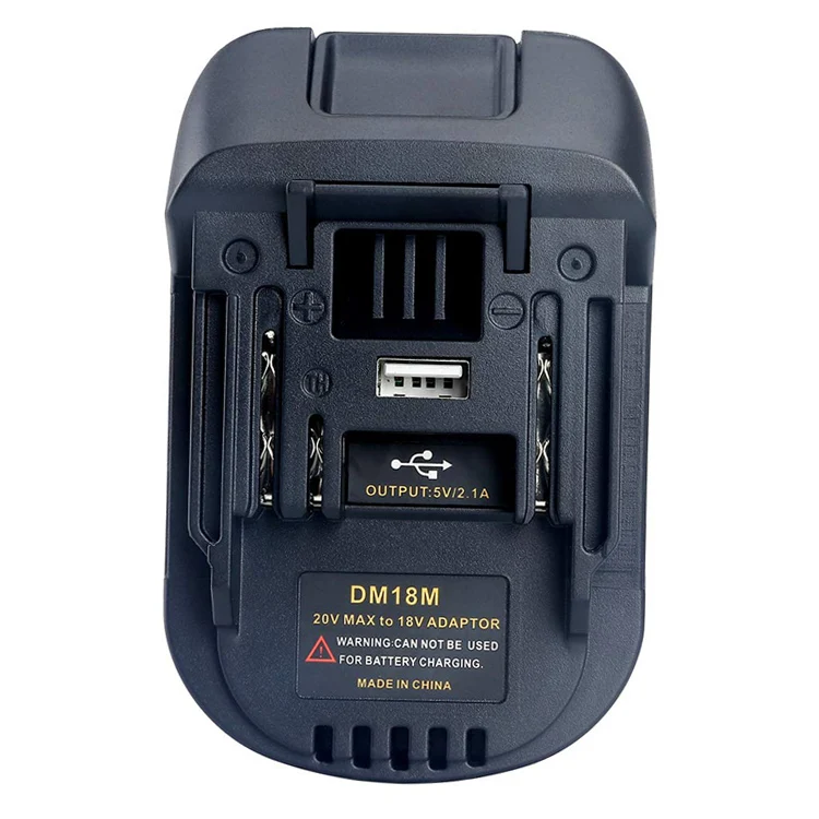 power tool battery adapter DM18M dewalt DCB200 to milwaukee 18v batteryFor Makita power tools with USB charging