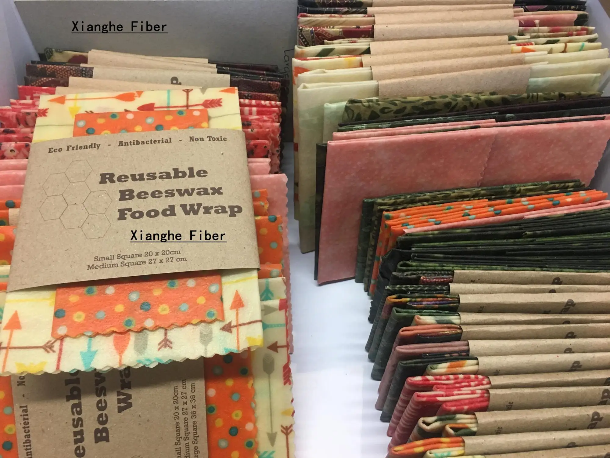 Amazon good selling Food Safety Approved Eco Friendly Reusable Beeswax Food Storage Wrap