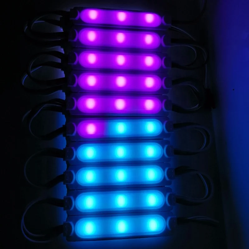 
Ws2811 IC SMD 5050 led module DC12v 0.96w IP65 3LEDs for Billboard with RF remote control full color rgb Led Module 
