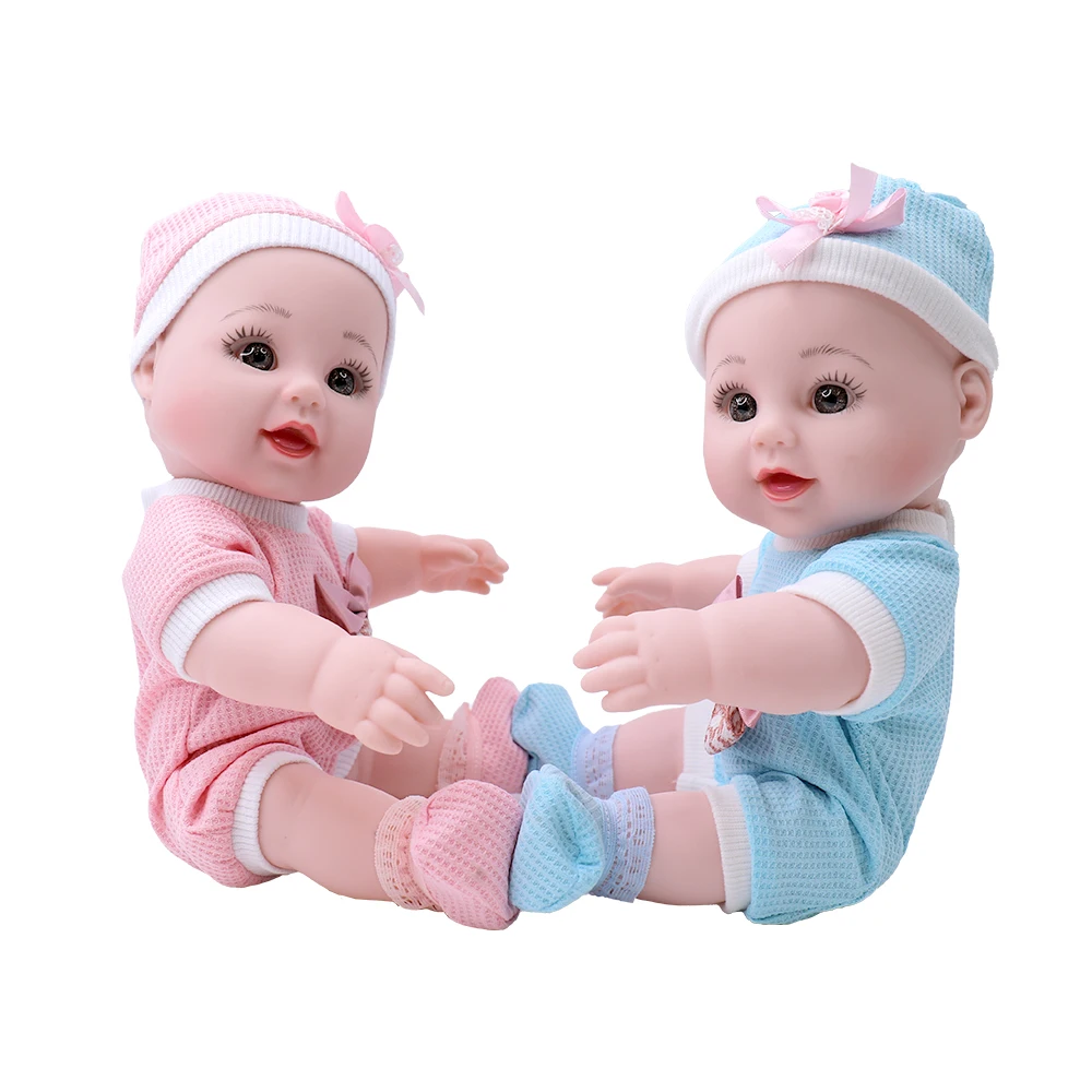 Tusalmo mini cute lovely dolls naked baby doll wholesale price high quality vinyl  silicone reborn dolls with open eyes