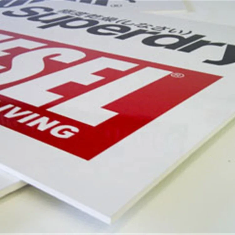 Colorful Corrugated Advertising Signs Plastic Sheet Silk-screen Printing PP hollow  sheet