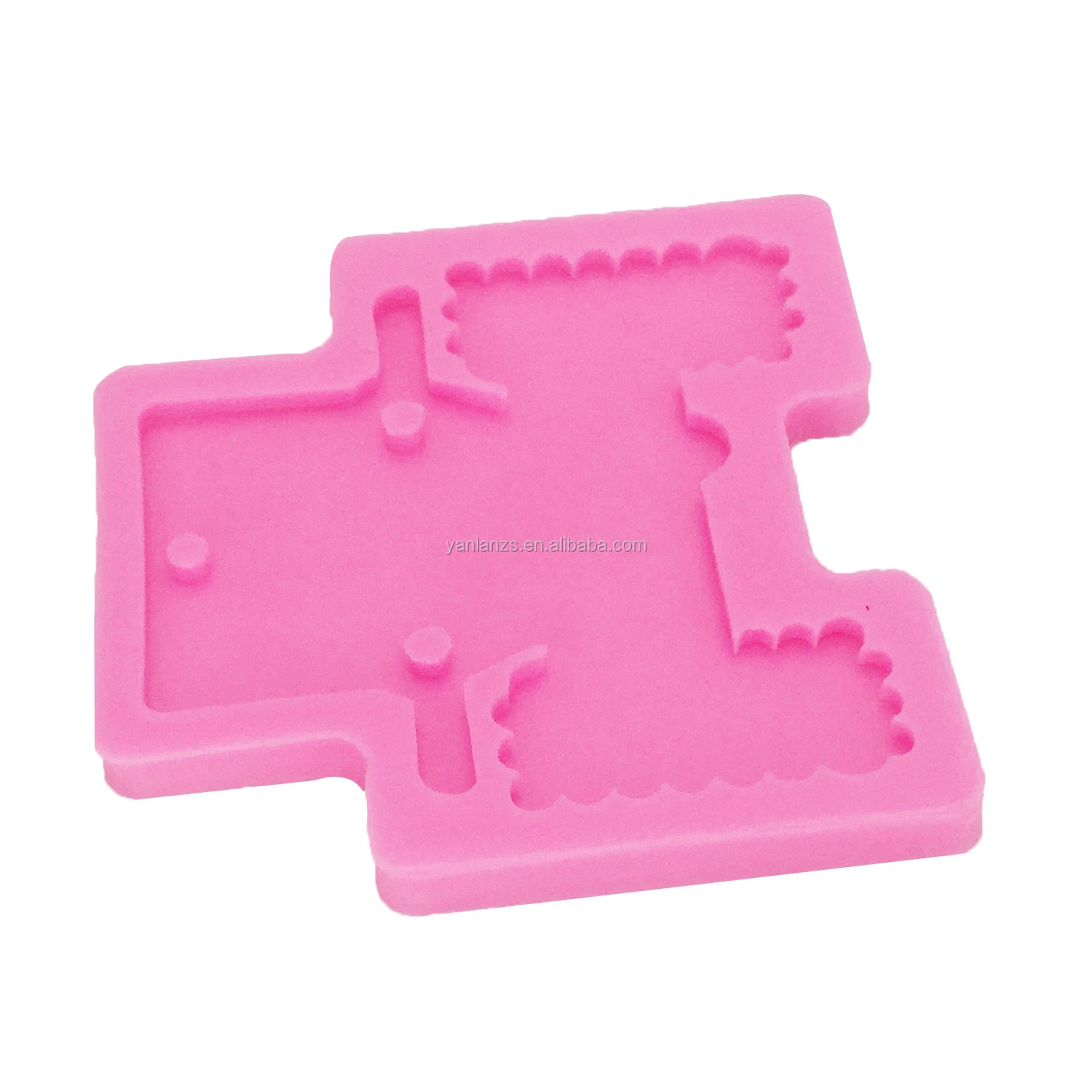 Блестящая форма для брелока S276, силиконовая форма для автомобильного джипа, для брелоков