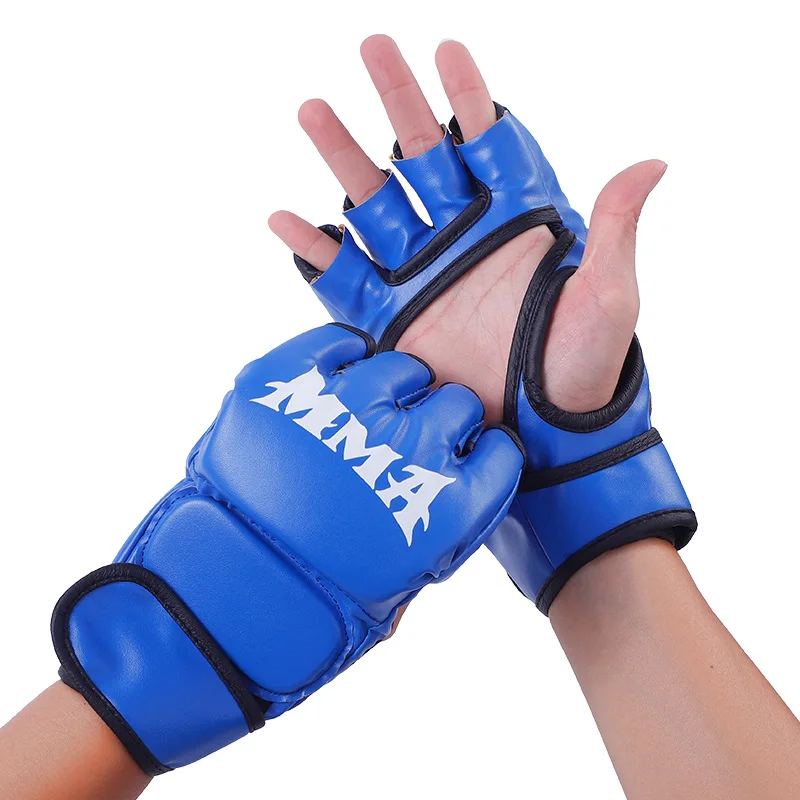 Hot Sale Gloves Half Finger Sandboxing Thickened Adult Gloves Punching Gag Punching Music Boxing Machine Boxing Gloves