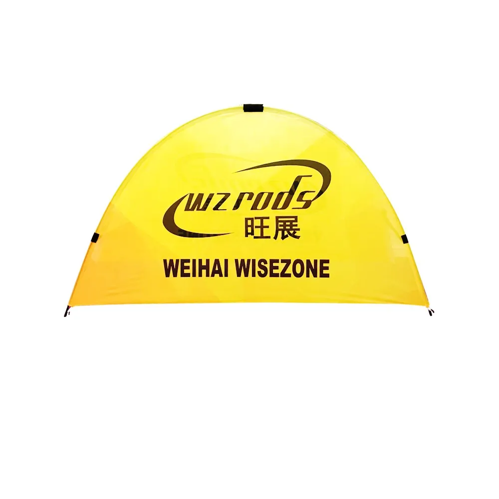 Weihai wzrod наружный Печатный полиэстер Баннер Стойка складной половина Луны флагшток для рекламы мероприятий