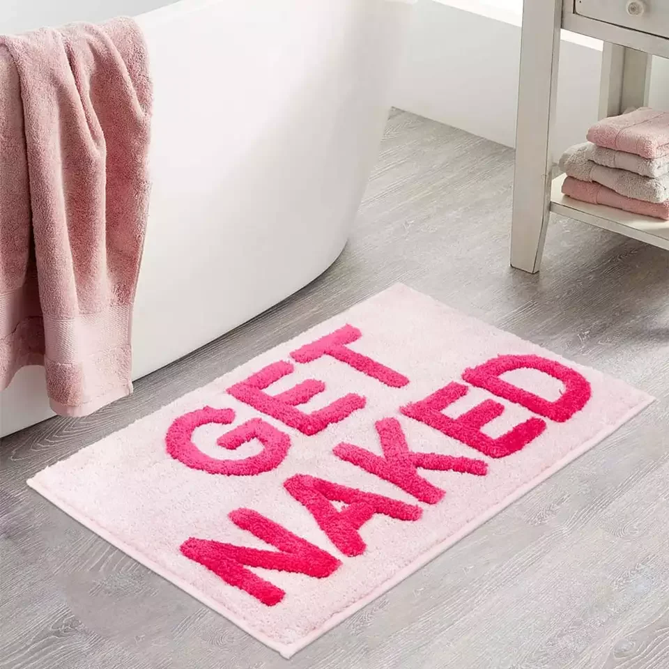 FMT Soft household bathroom non-slip floor mat super absorb get naked bathroom rugs