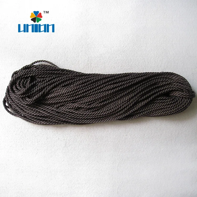 Wholesale 2mm 3mm Thin Black Twisted PP Cord String for Bracelet
