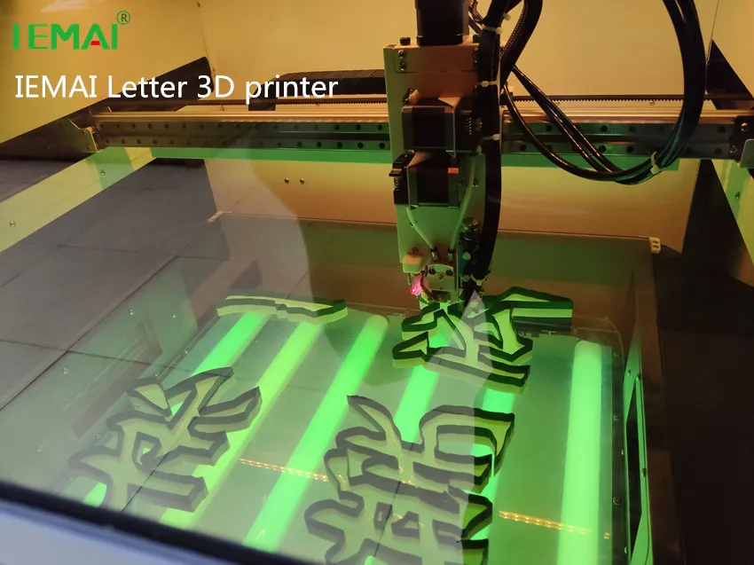  3D печатная вывеска машина наружные светящиеся рекламные вывески 3d буквенный акриловый