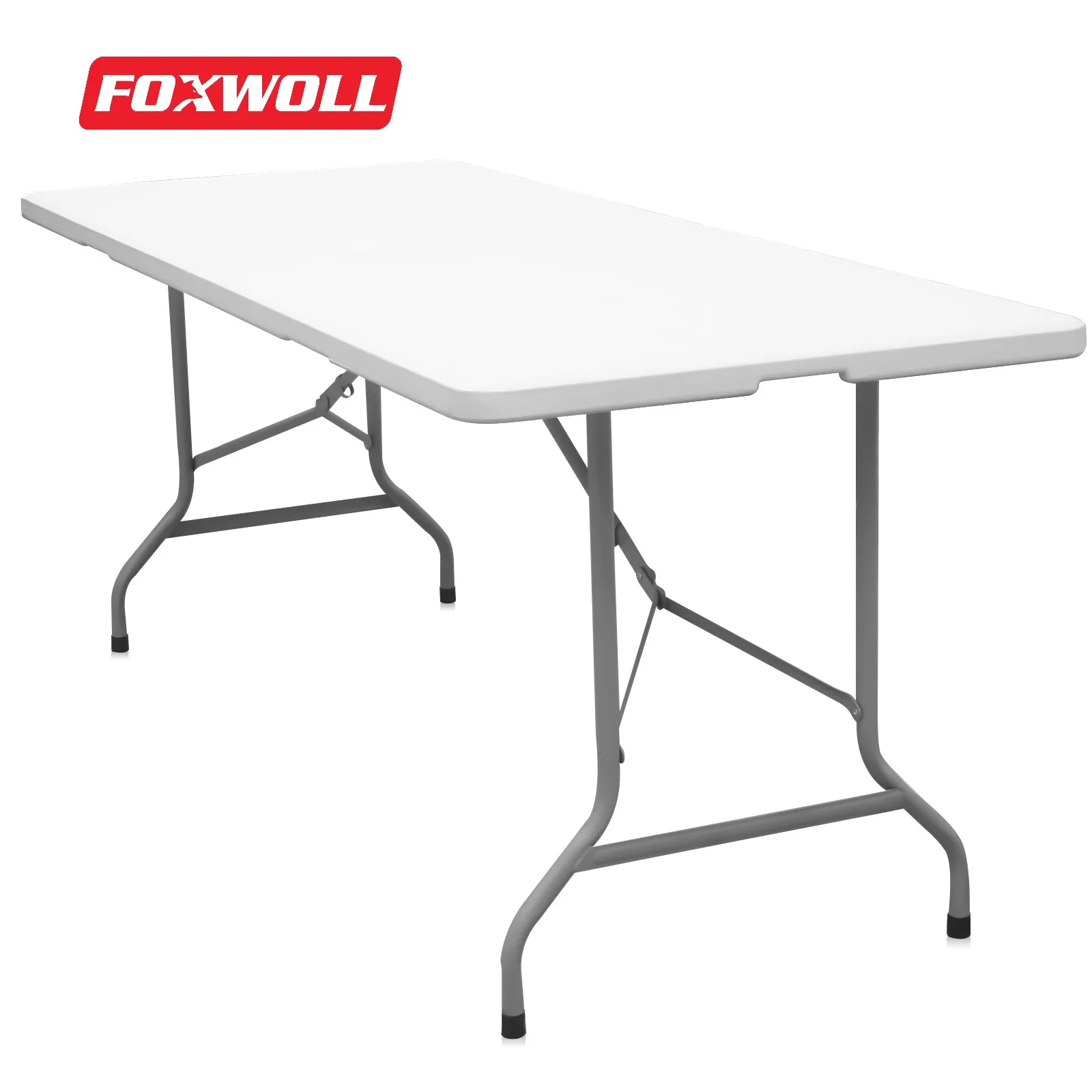Plastic Folding Table 6 ft Indoor Outdoor Use Heavy Duty Portable Picnic Table