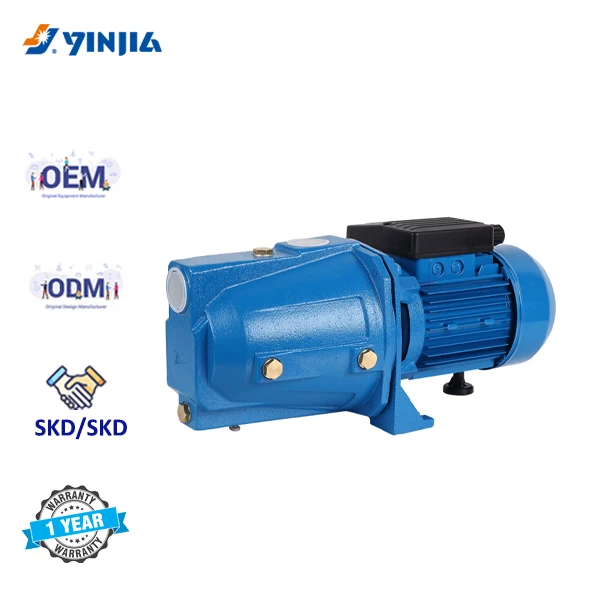 1HP JET100B Cast Iron AC Motor Self-Priming Jet Booster Water Pump For Garden Irrigation