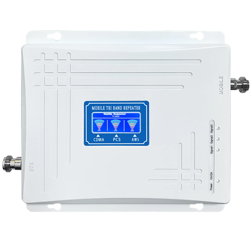 CDMA PCS AWS  850 1700 1900MHz tri band mobile repeater network signal amplifier booster