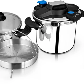 stainless steel 4L to 6L set home use 100kpa  compound bottom clamp lock pressure cooker made in China
