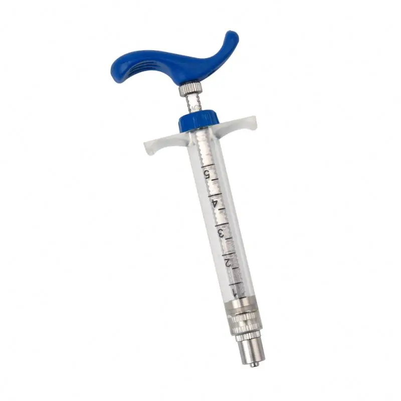 Plain 5ml syringe veterinary plastic injectors