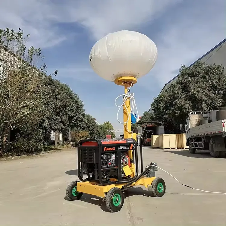 X CMG Official 5m Telescopic Construction Mobile Portable Diesel LED Balloon Lighting Tower