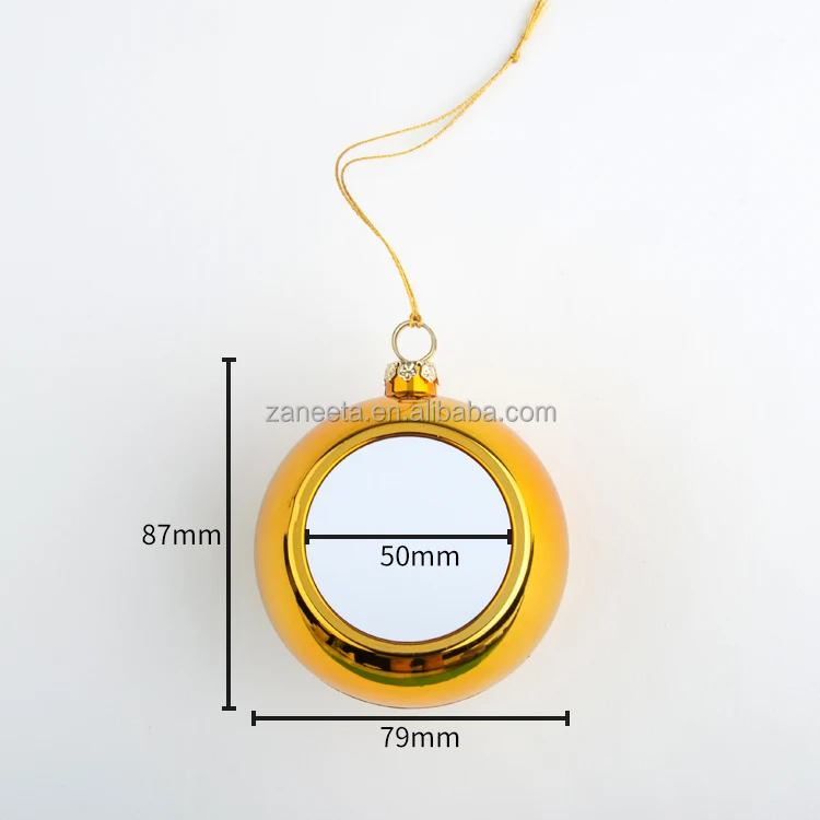 Hot Sell Personalized Printable Sublimation Christmas Tree Decoration Balls