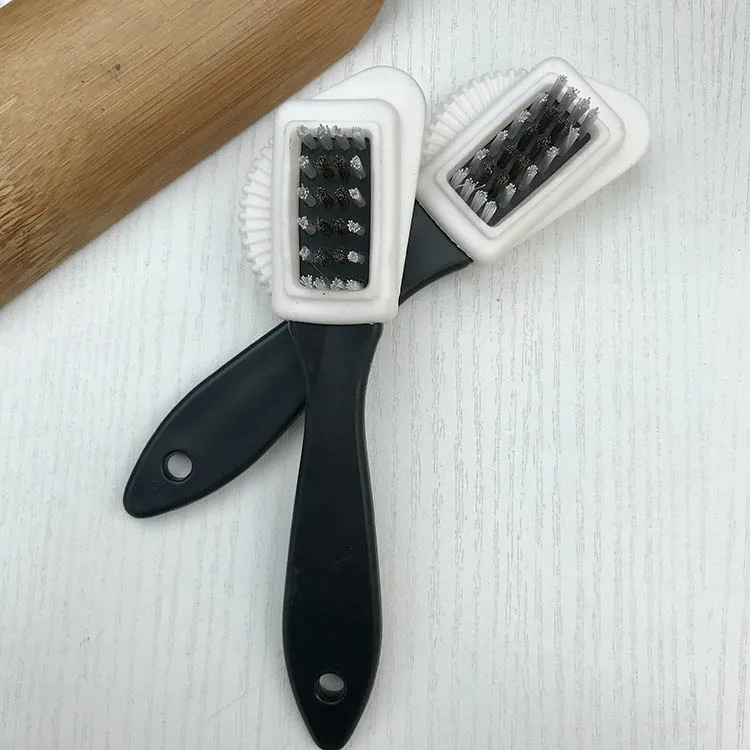 Three-Sided Wire Brush Suede Leather Cleaning Tool for Effective Boot Cleaning and Care Shoe Care Deer Skin Brush